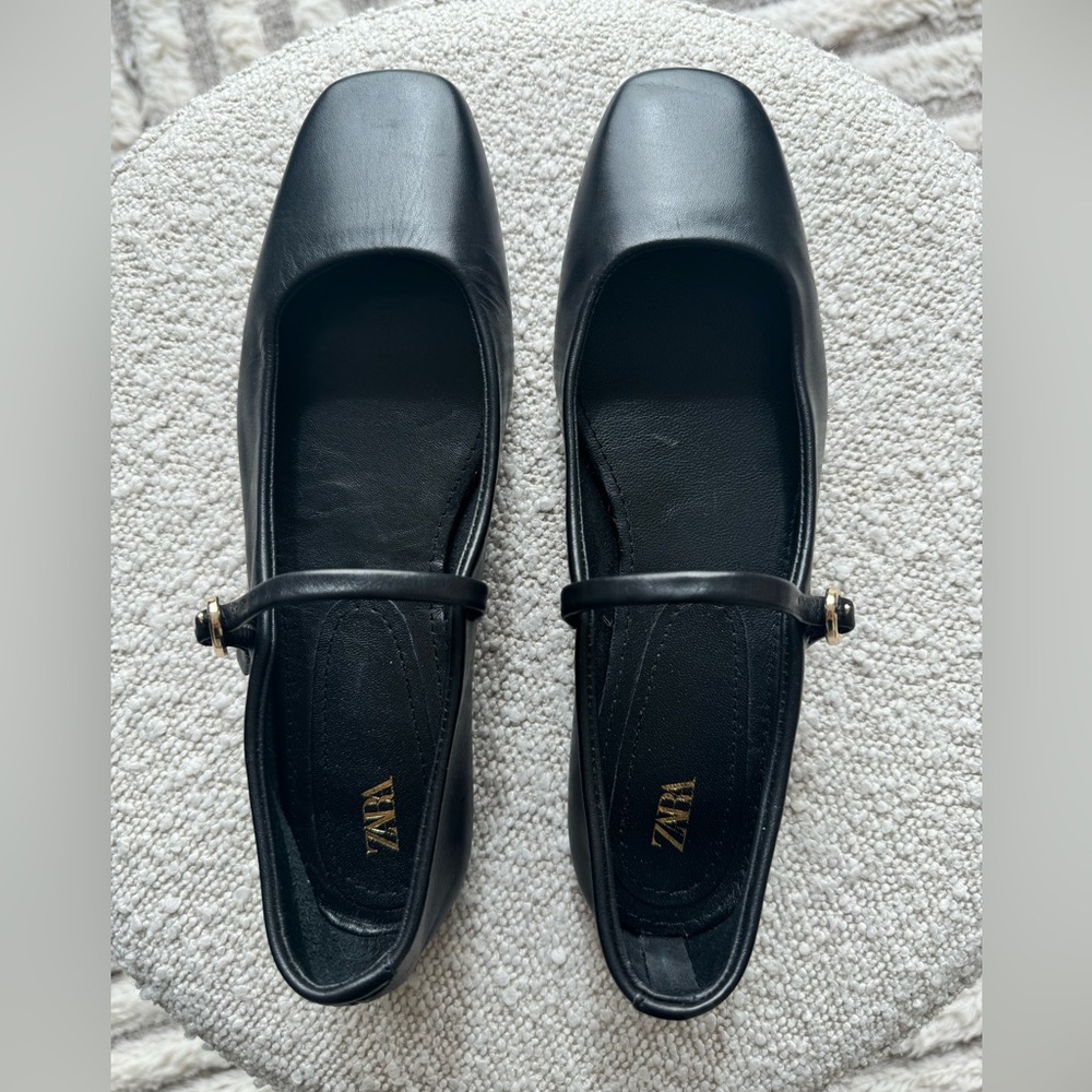 Zara Mary Jane Ballerinas